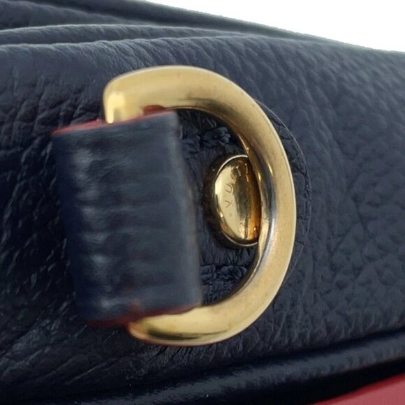 LOUIS VUITTON Pochette Metis Size MM Monogram Empreinte Leather Marine Rouge - Picture 9 of 15